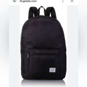 Herschel Supply Co packable backpack‎ in black EUC